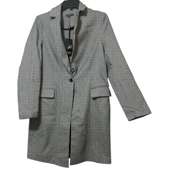 Banana Republic Black and White Blazer Wool Blend Notched Lapels - Picture 1 of 9